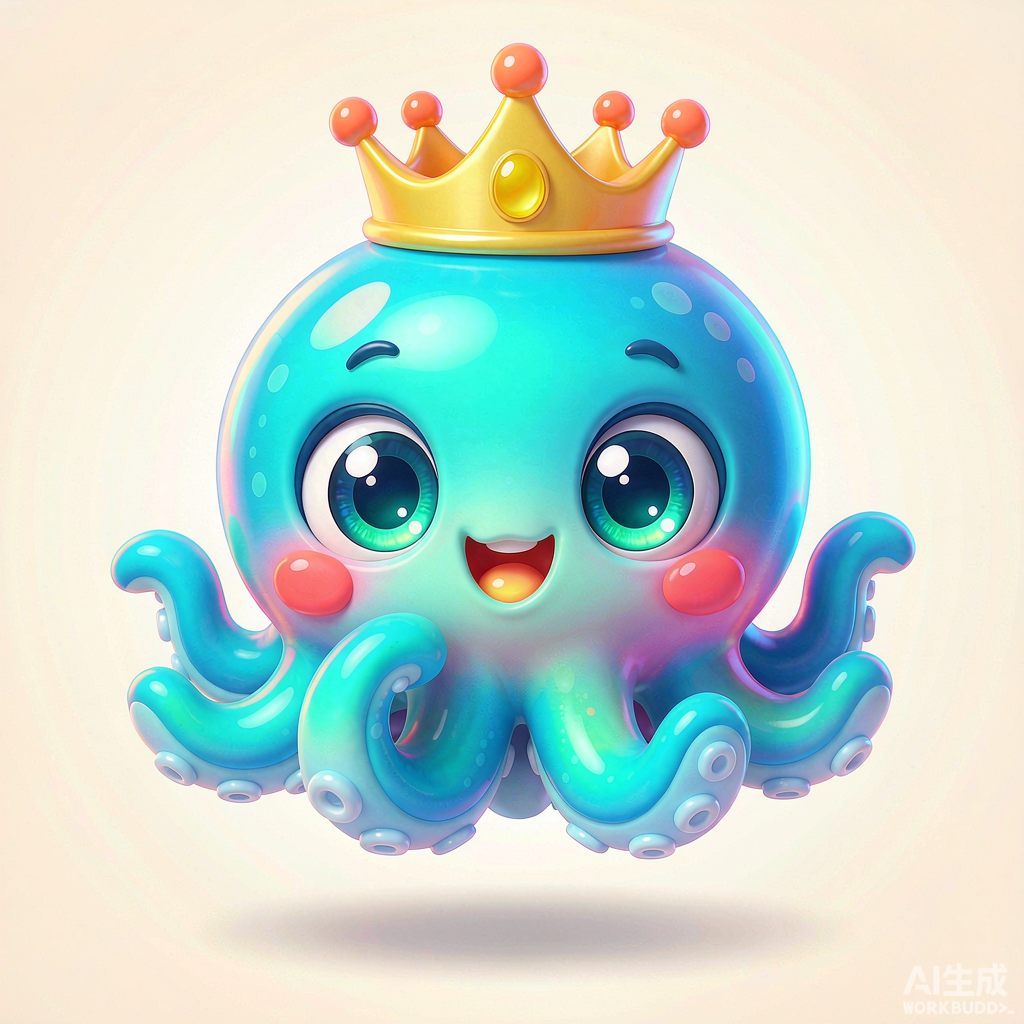 深海秘境吉祥物小章鱼